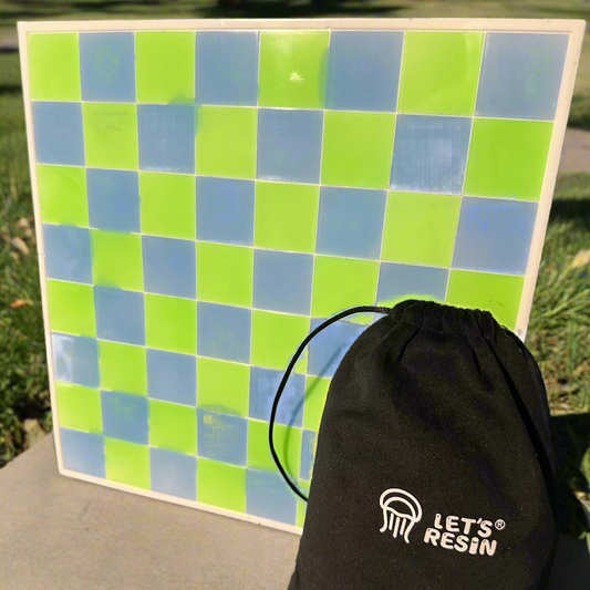 Chess Board with Checkers - Glow-in-Dark