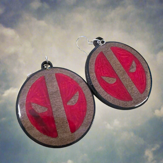 Deadpool Dangle Earrings