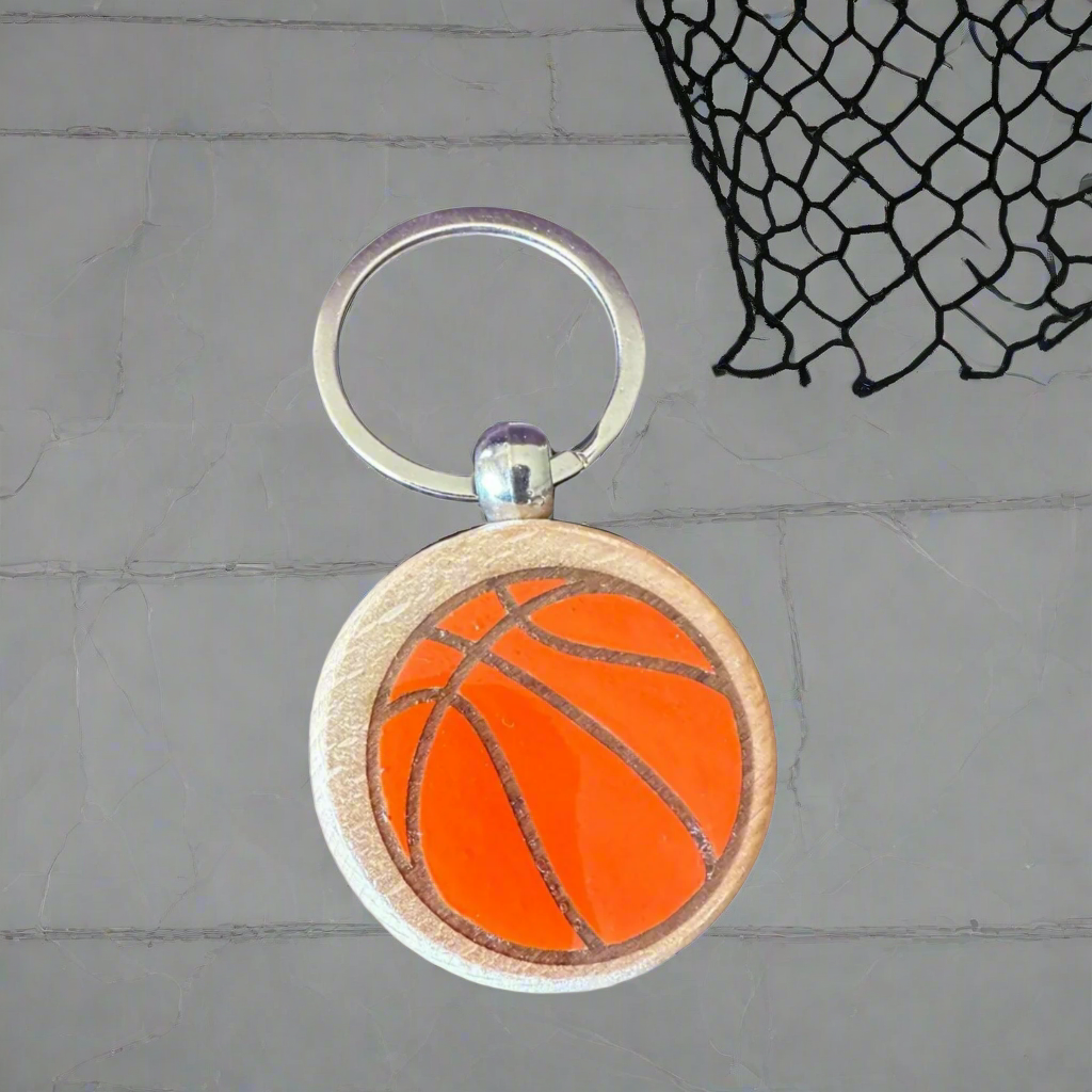 Sports Round Keychains