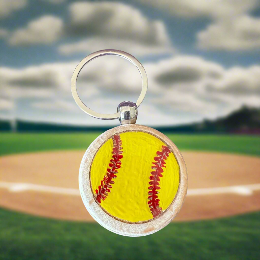 Sports Round Keychains