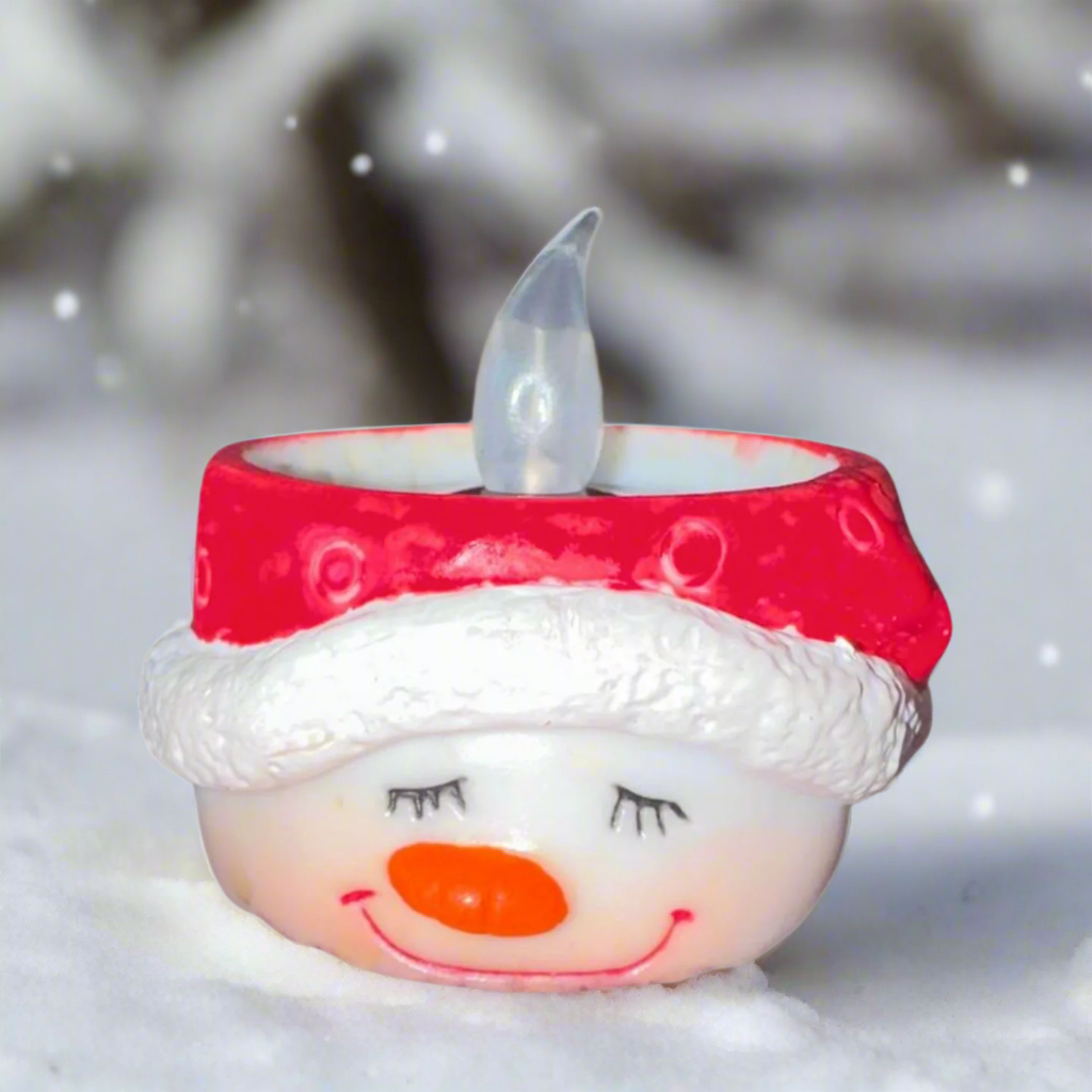 Small Snowman Tealight Holder