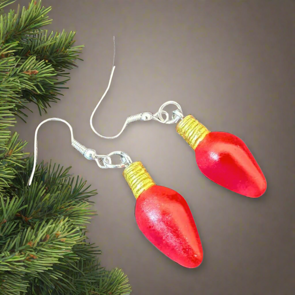 Christmas Light Dangle Earrings