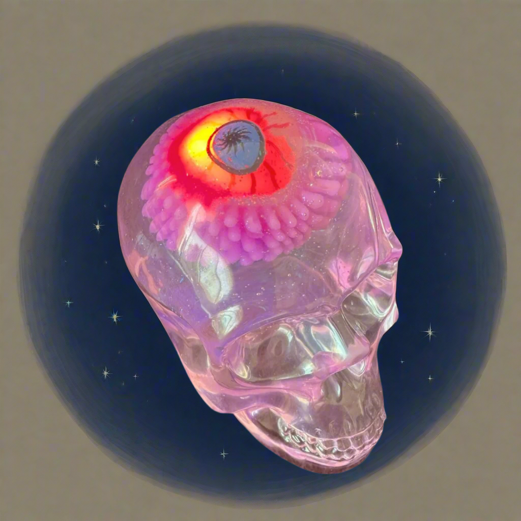 Skull with Floating Eyeball - Large