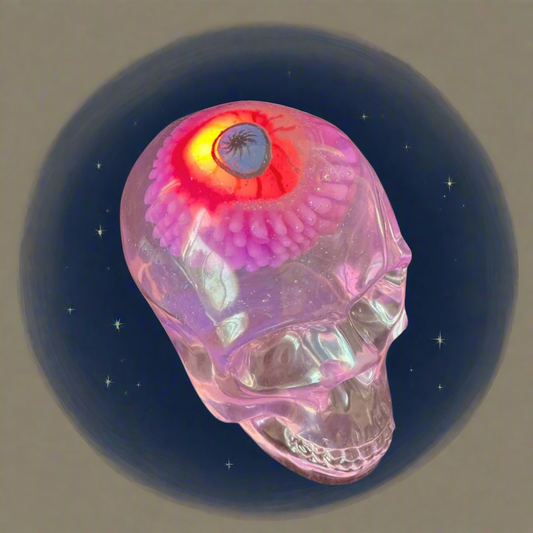 Skull with Floating Eyeball - Large