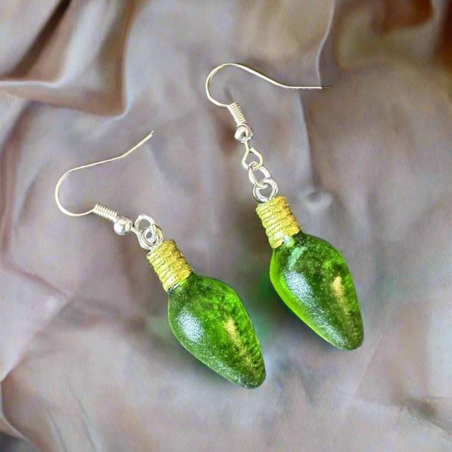 Christmas Light Dangle Earrings