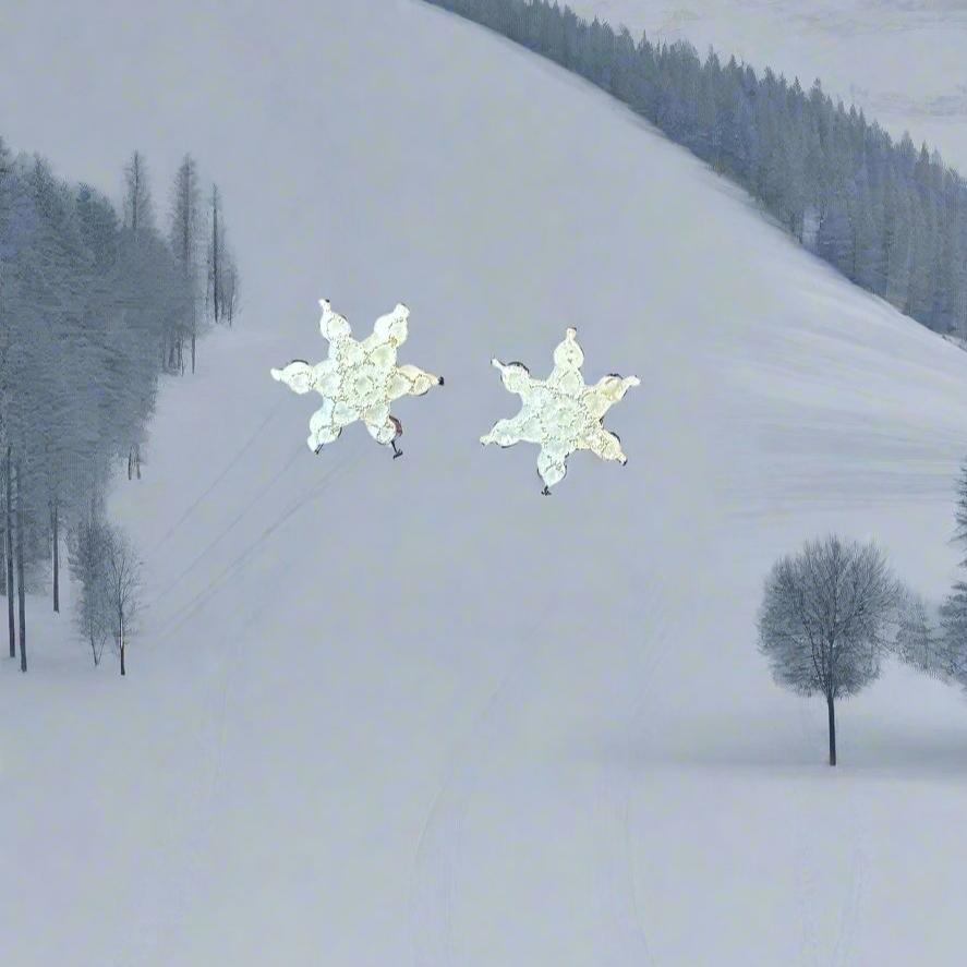 Snowflake Post Earrings