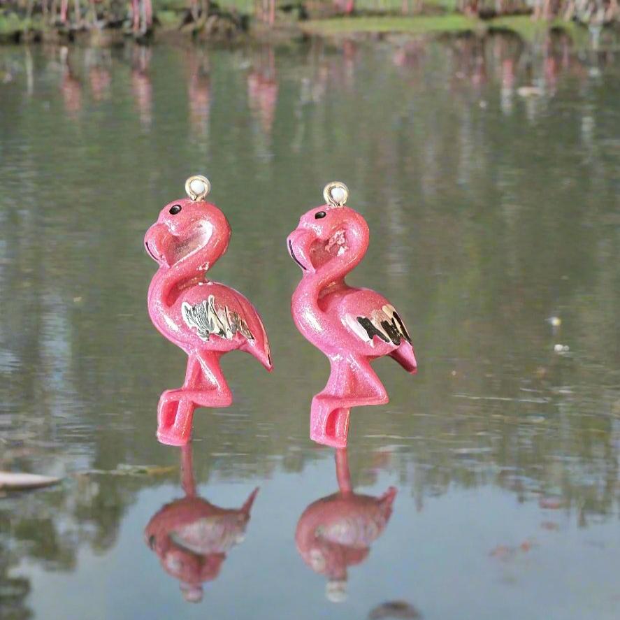 Flamingo Dangle Earrings