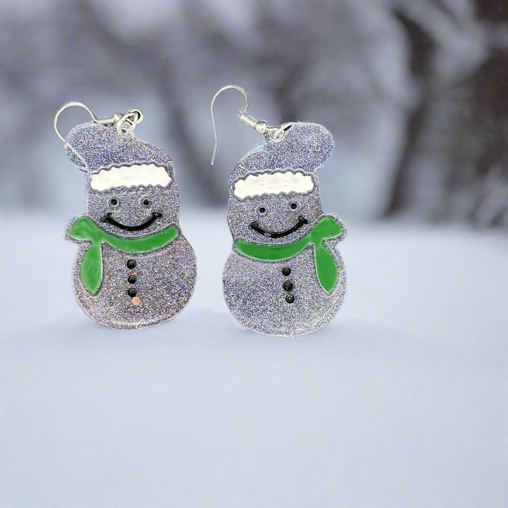 Snowman Earrings