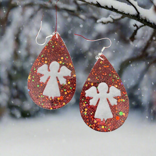 Red Angel Earrings