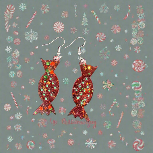 Christmas Candy Earrings