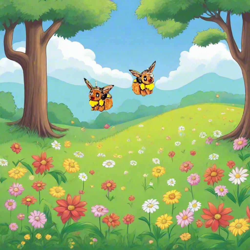 Pokémon Eevee Post Earrings