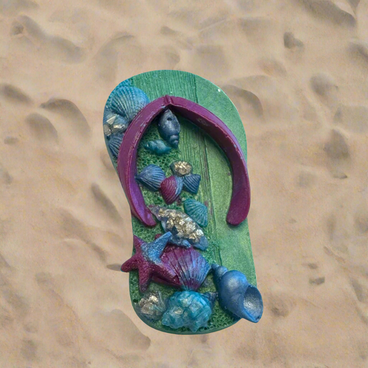 Flip Flop Magnet - green